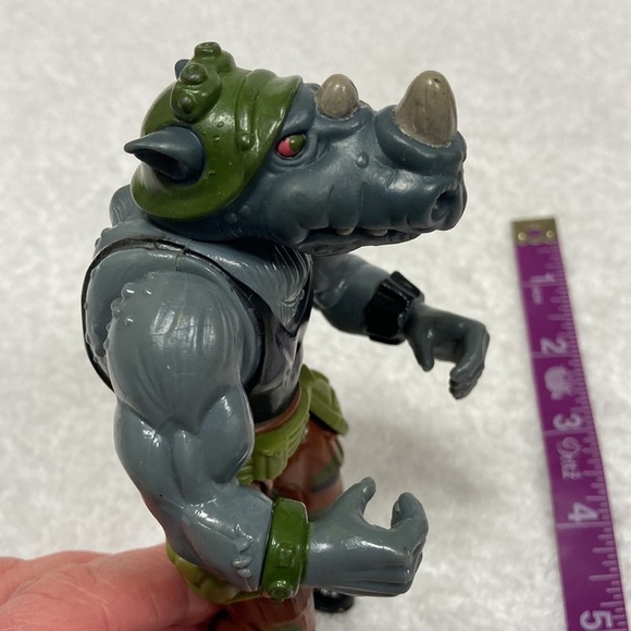 1988 TMNT Teenage Mutant Ninja Turtles Rocksteady Figure - Picture 3 of 4